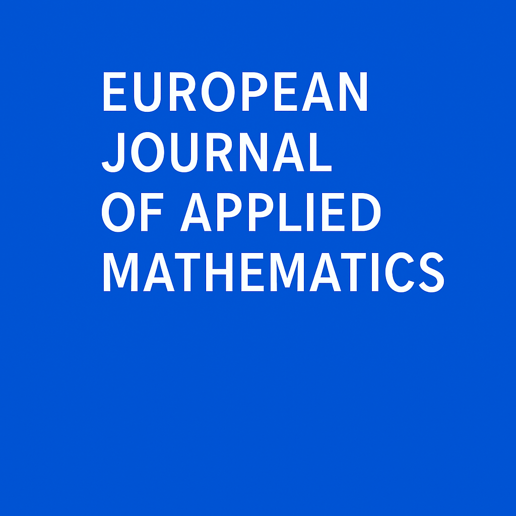 European Journal of Applied Mathematics cover